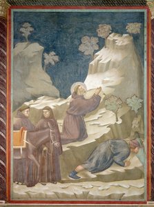 Het wonder van de bron, 1297-99 door Giotto di Bondone